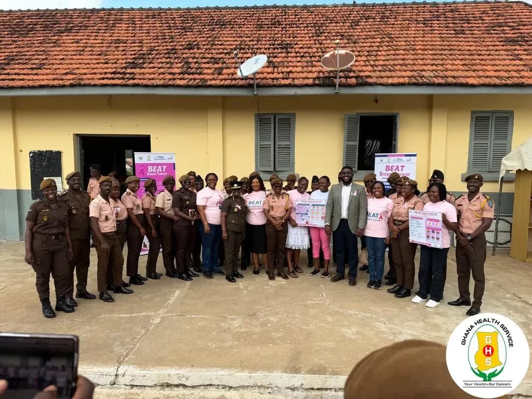 Ghana Health Service Takes Breast Cancer Screening to Ghana Prisons Service