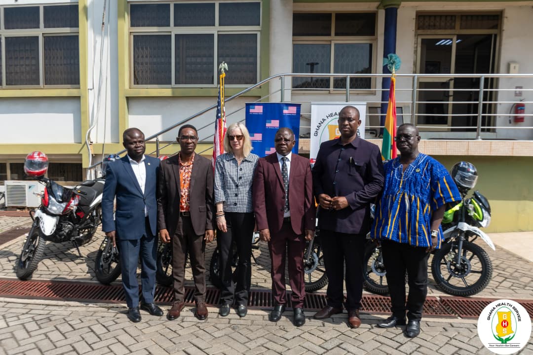 U.S. Embassy Donates 104 Motorbikes to Support Primary Healthcare in Ghana, June 2025