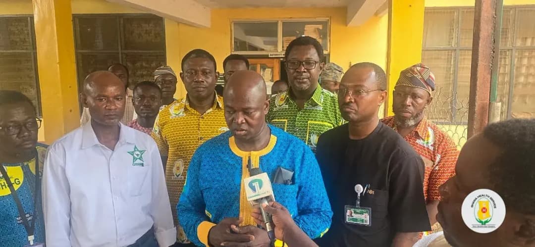 Director-General Visits Salaga Following Newborn Baby Theft, Appeals for Calm and Cooperation