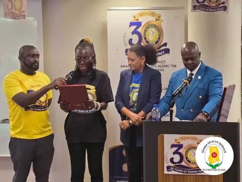 DIRECTOR-GENERAL CALLS FOR URGENT ACTION TO STRENGTHEN ANAESTHESIA SERVICES AT GAS 30TH ANNIVERSARY