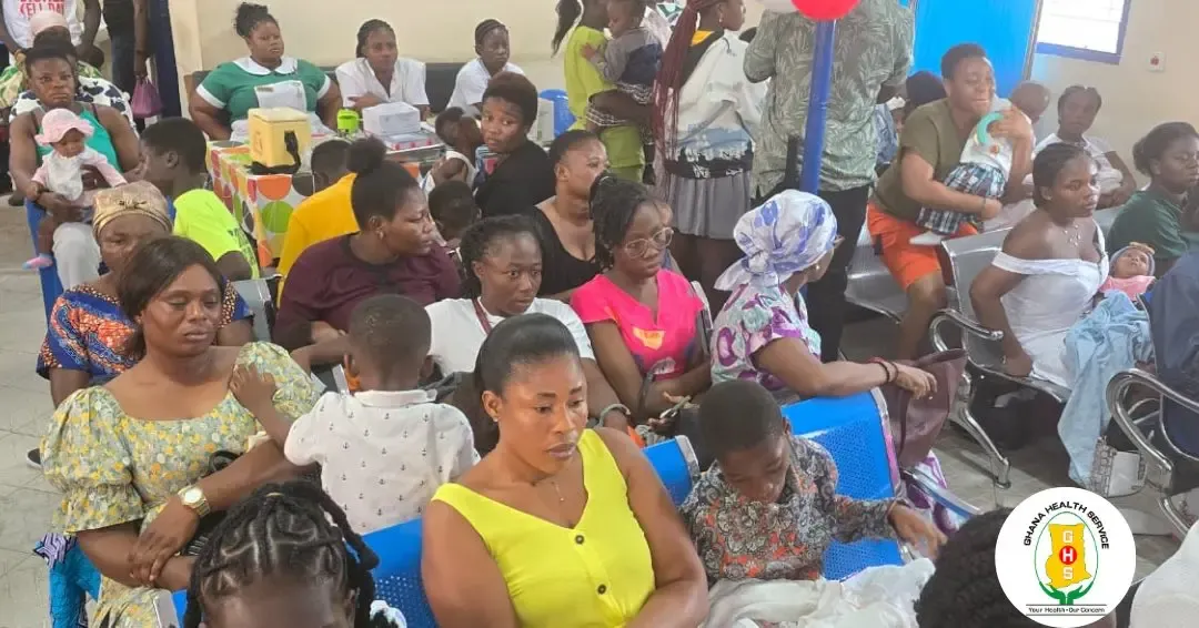 Community members receiving free health screenings during the World Sickle Cell Disease Day event.